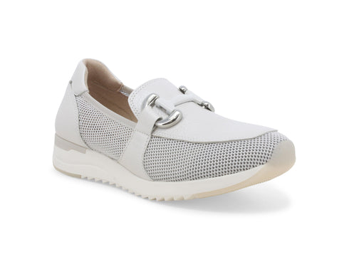 Melluso Microperforated Summer Loafers in Leather and Fabric